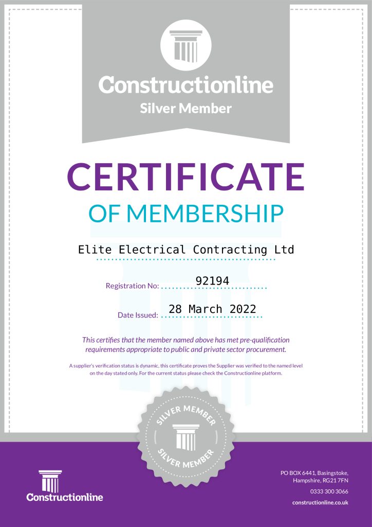 Constructionline Certificate