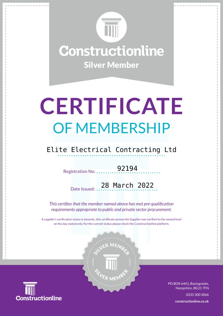 Constructionline Certificate